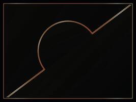 black background. dark black Luxury background design with golden lines background. vector