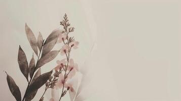 A painting of flowers on a white background photo
