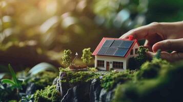 Solar energy in the home photo
