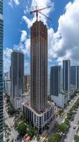 The construction of the new miami tower photo
