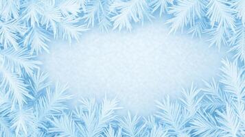 Frosted background with snow flakes photo