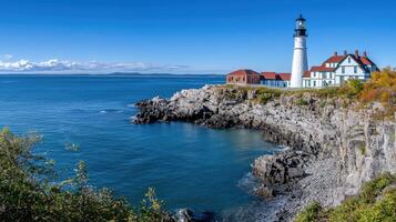 Portland head light, maine photo