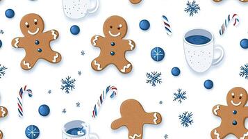 Gingerbread and coffee fabric by jessica on spoonflower - custom fabric photo
