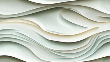 Abstract paper waves, 3d rendering, abstract background photo