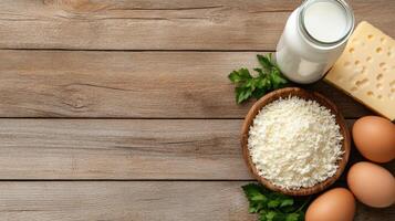 The ingredients for a healthy diet photo