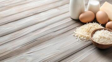 The ingredients for a healthy diet photo