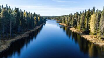 A river in the forest photo