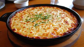 A large dish of cheese photo