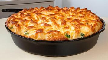 A large pot of food photo
