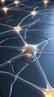 A close up of a neuron network photo
