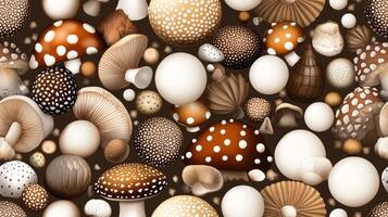 Mushrooms fabric by jessicamushrooms on spoonflower - custom fabric photo