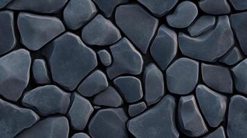 A stone wall with many different shapes photo