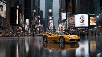 Ferrari f40 in times square photo