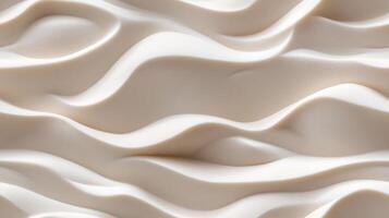A close up of a white wavy surface photo