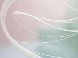 Abstract background image of smooth floating lines in pastel colors. photo