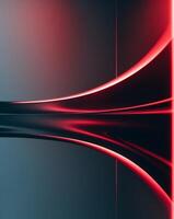 Futuristic Abstract Wave Technology Background with Red Light Effect for Corporate Branding photo