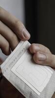 The Process of Applying a Skin Patch Designed for Health and Wellness Benefits and Improvements photo