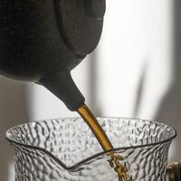 Elevate your tea brewing ritual at home with an elegantly crafted Pouring Kettle for enjoyment photo