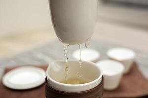Aromatic Tea Brewing Capturing the Distinct Essence of the Fine Art of Tea Preparation photo