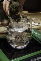 Brewing Delicious Tea The Wonderful Art of Infusing Loose Leaf in Boiling Water for Enjoyment photo