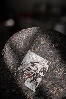 Artistic Tea Leaves with an Intricate and Captivating Design that Captures Attention and Elegance photo