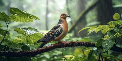 Serene Rain Forest Dove High Res Bird Photo