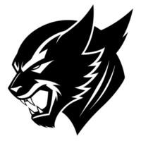 Bold Silhouette of Wolverine Head Strong Animal Design for Wildlife and Nature Lovers vector