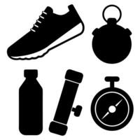 A set of icons for running and fitness vector