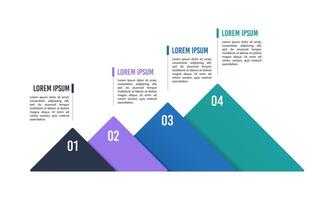 Infographic showing the business growth report for the 4 quarters of the year. Presentation, Plan, Strategy, Data and Information. vector