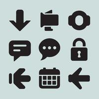 Flat Design Logos Elegant Simplicity in One Set vector