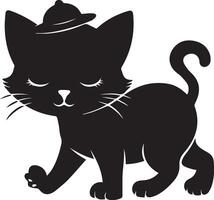 Cute Cat walking image vector