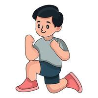 illustration of Father exercising vector