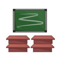 Black Chalkboard Surface with White Dust vector