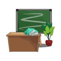 Classroom Chalkboard with Writing Smudges vector