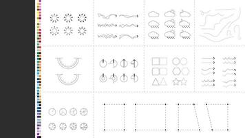 architecture site analysis symbol icon element drawing graphic flat architecture element line sun wind sound vector