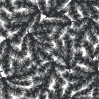 Pine twigs with needles. Christmas seamless pattern. Spruce tree branch. graphic illustration of traditional winter background. Holiday template for New Year card, wrapping, textile, wallpaper. vector