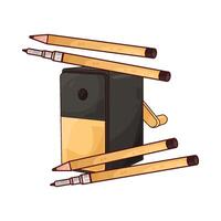 sharpener with pencil vector