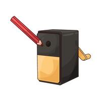 pencil and sharpener vector