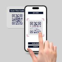 Mobile Scanner in Action Seamless Scanning with a Smartphone vector