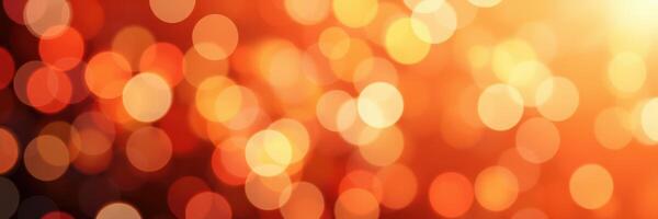 Colorful light bokeh creates a warm, inviting atmosphere in a cozy setting during the evening hours photo