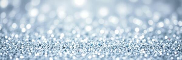 Shimmering silver glitter creates a dazzling background for celebrations and festive moments photo