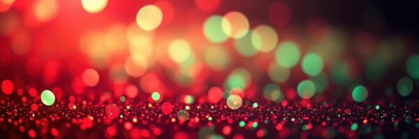 Vibrant bokeh lights create a festive atmosphere in a celebration setting photo