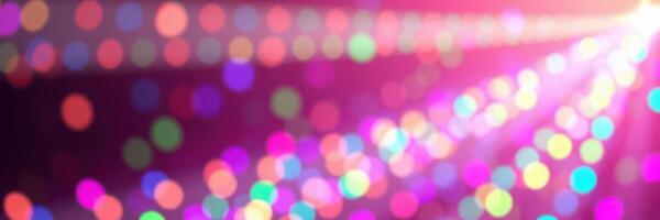Colorful bokeh lights create a vibrant atmosphere at an evening celebration photo
