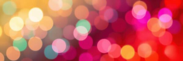 Colorful bokeh lights create a festive atmosphere during a celebration event at night photo