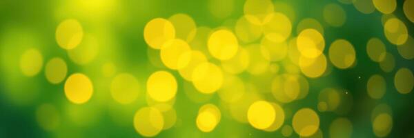 Luminous green bokeh captures the essence of a vibrant spring day in nature photo