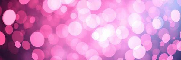 Abstract background with pink bokeh lights creates a dreamy atmosphere for creative projects photo
