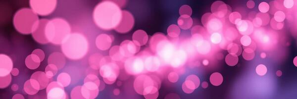 Colorful abstract background with pink bokeh lights creating a dreamy atmosphere at night photo