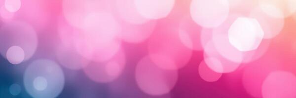 Background featuring soft bokeh effects in shades of pink and blue creating a dreamy atmosphere photo