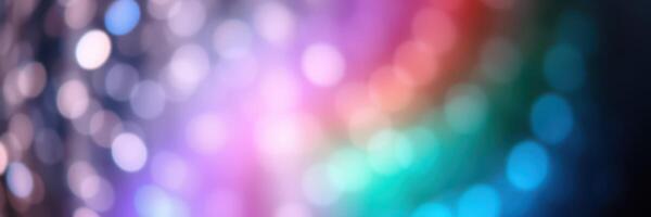 Colorful bokeh lights create a vibrant atmosphere for a celebration during nighttime photo