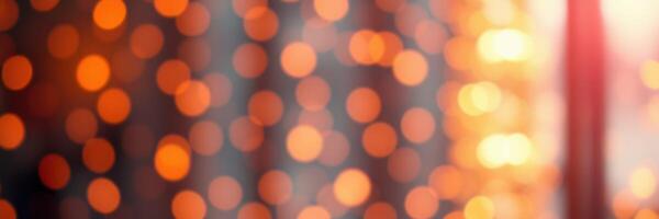 Soft warm lights create a cozy atmosphere during festive celebrations in a decorated space at night photo